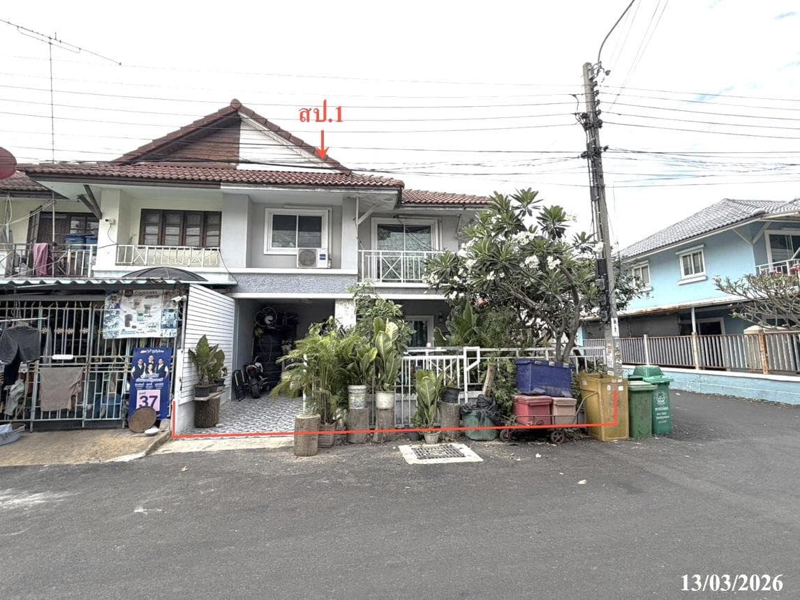 ขายทาวน์เฮ้าส์ บ้านพฤกษา 3 บางบัวทอง นนทบุรี 3 ห้องนอน 2 น้ำ พื้นที่ใช้สอย 102 ตร.ม. บนที่ดิน 24 ตร.ว. ทำเลดีเข้าออกสะดวก