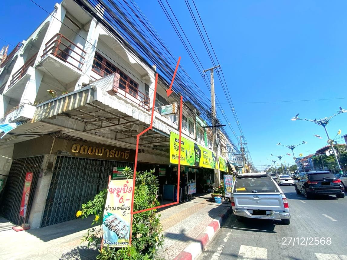 อาคารพาณิชย์ทำเลการค้า 1 ห้องนอน พื้นที่ 104 ตร.ม. บ้านสวน เมืองชลบุรี ชลบุรี