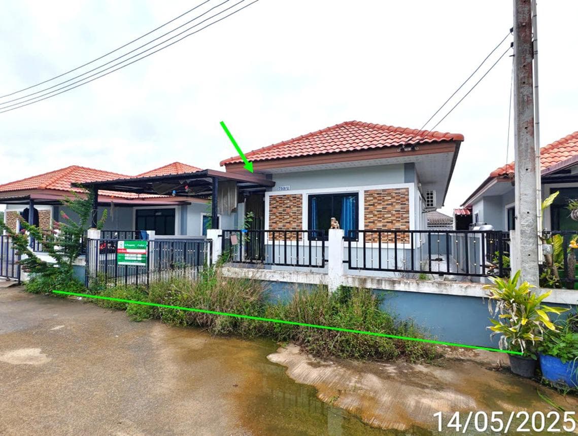 บ้านเดี่ยว แม่น้ำคู้ ปลวกแดง ระยอง 2 ห้องนอน 2 ห้องน้ำ พื้นที่ 98.7 ตร.ม. บนเนื้อที่ 42.5 ตร.ว. ทำเลดีราคาไม่ถึง 2 ล้าน