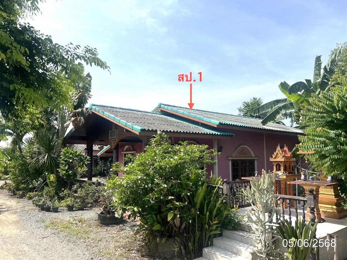 บ้านเดี่ยว ดอนมะนาว สองพี่น้อง สุพรรณบุรี 4 ห้องนอน 1 ห้องน้ำ พื้นที่ 156 ตร.ม. บนเนื้อที่ 66 ตร.ว. ทำเลสงบพื้นที่กว้างขวาง