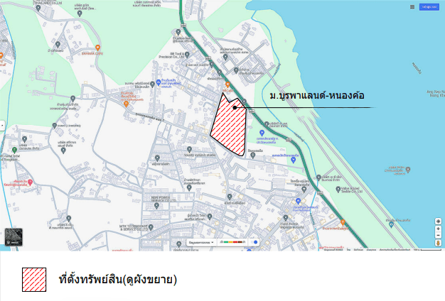 อาคารพาณิชย์ โครงการ บูรพาแลนด์ หนองค้อ ชลบุรี