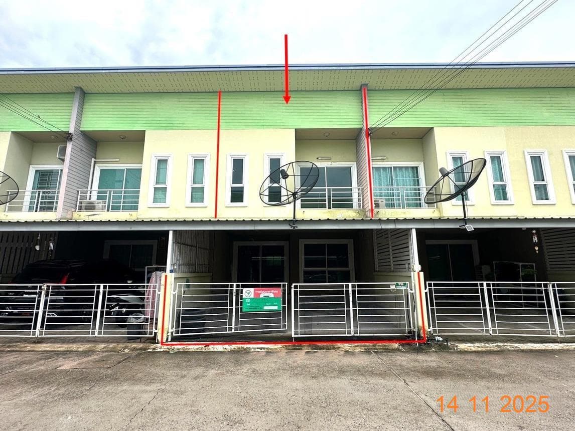ทาวน์เฮ้าส์ 3 ห้องนอน ห้วยปราบเมืองทอง 5 พื้นที่ 145.75 ตร.ม. ทำเลศักยภาพ บ่อวิน ศรีราชา ชลบุรี