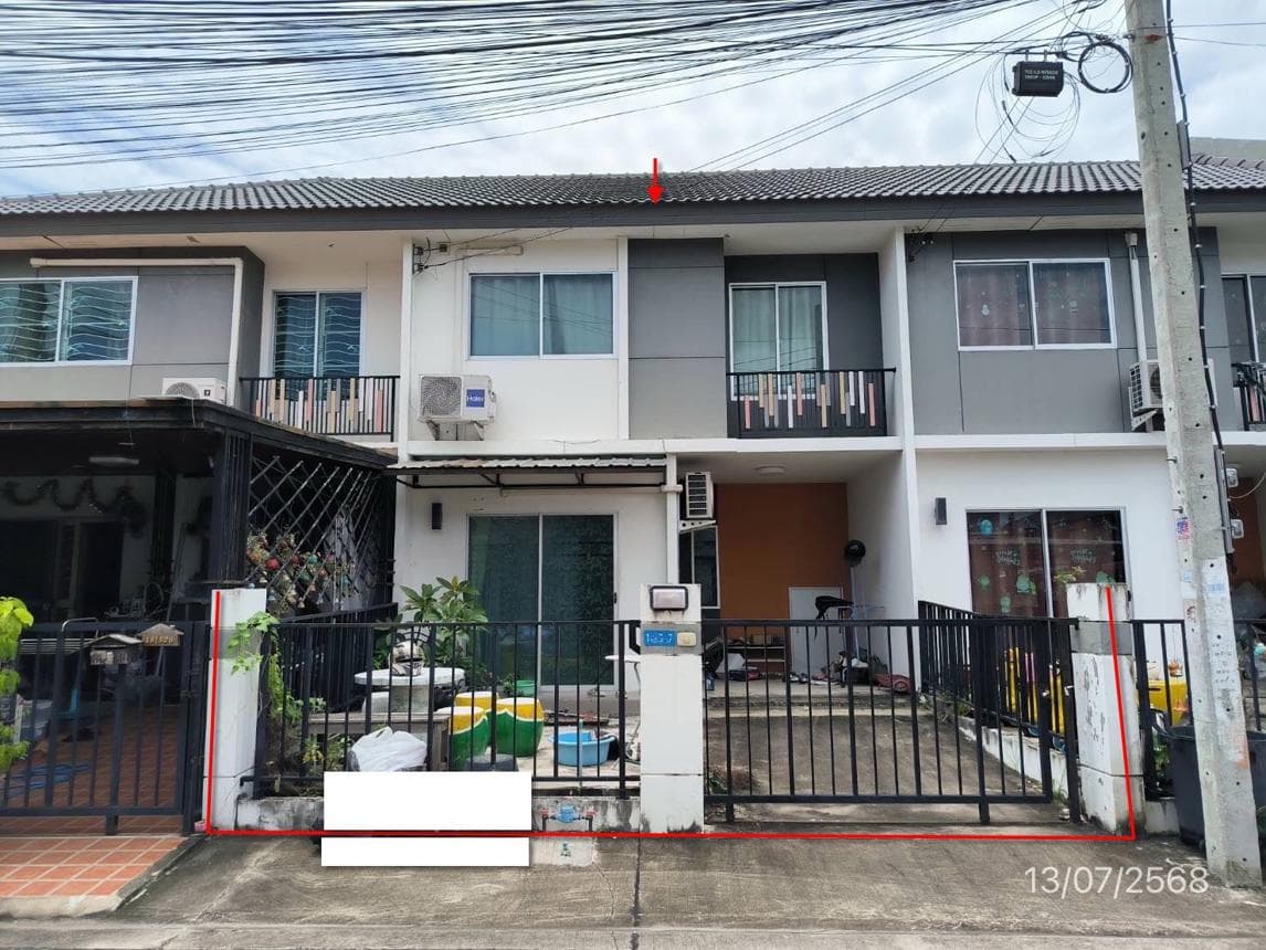 ทาวน์โฮม พฤกษา 95/2 (Pruksa Ville) ซอยกันตนา-บางใหญ่ 3 ห้องนอน ทำเลดี ใกล้ Central Westgate
