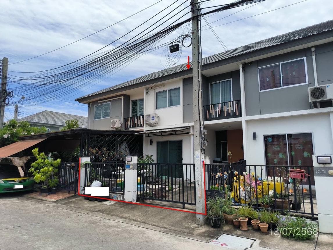 ทาวน์โฮม พฤกษา 95/2 (Pruksa Ville) ซอยกันตนา-บางใหญ่ 3 ห้องนอน ทำเลดี ใกล้ Central Westgate