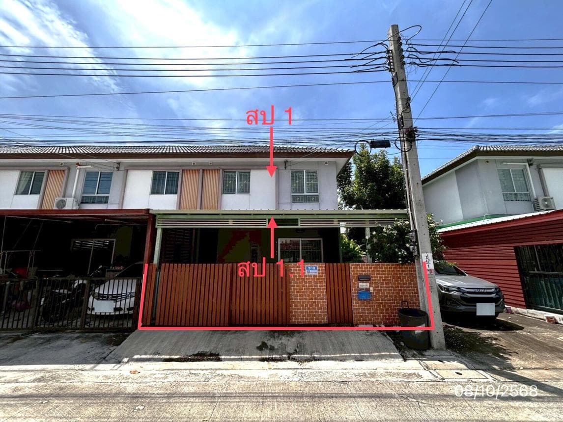 ทาวน์เฮ้าส์ บ้านพฤกษา บางปู-ตำหรุ โครงการ 2 บางปูใหม่ เมืองสมุทรปราการ 3 ห้องนอน 2 ห้องน้ำ พื้นที่ 114.8 ตร.ม. ทำเลดีใกล้แหล่งงานและนิคมฯ บางปู ราคาคุ้มค่าเพียง 2.4 ล้าน