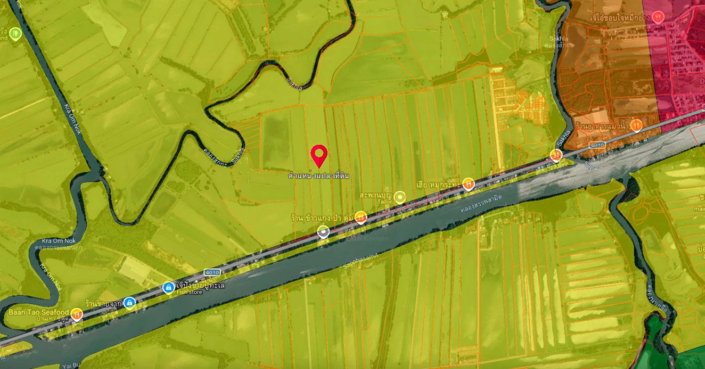ขาย ที่ดินแปลงใหญ่ 38.5 ไร่ ทำเลศักยภาพ พระสมุทรเจดีย์ จ.สมุทรปราการ ติดถนนทางหลวงชนบท สป.4010 (ถนนเลียบคลองสรรพสารมิต)