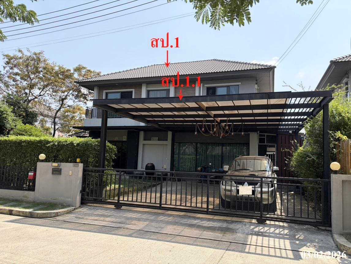 บ้านเดี่ยว เวนิว ติวานนท์-รังสิต บางกะดี เมืองปทุมธานี 3 ห้องนอน 3 ห้องน้ำ พื้นที่กว้าง 206.5 ตร.ม. บนเนื้อที่ 89.1 ตร.ว. ราคา 8.9 ล้านบาท