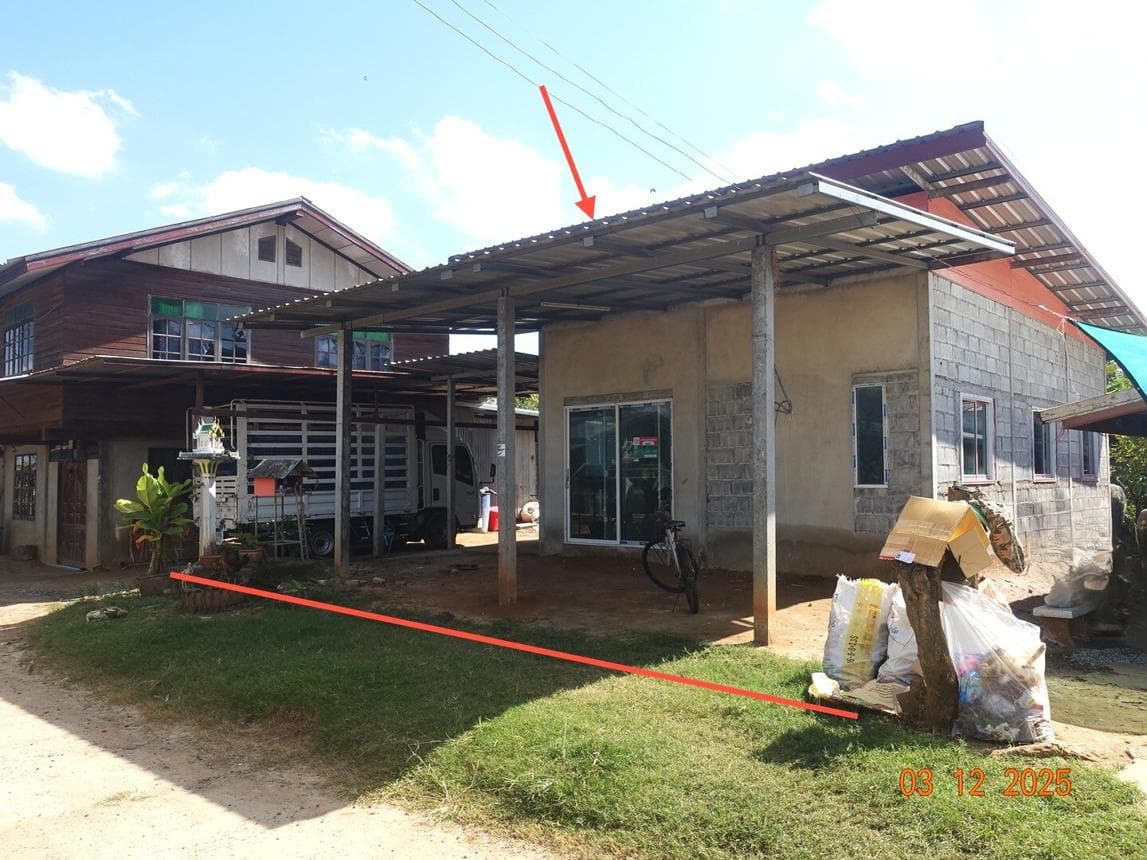 บ้านเดี่ยว โคกล่าม ลำปลายมาศ บุรีรัมย์ 1 ห้องนอน 1 ห้องน้ำ ขนาด 46 ตร.ว.