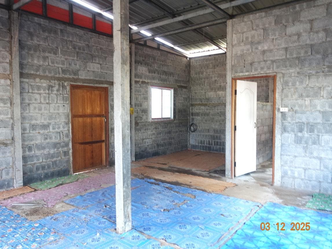 บ้านเดี่ยว โคกล่าม ลำปลายมาศ บุรีรัมย์ 1 ห้องนอน 1 ห้องน้ำ ขนาด 46 ตร.ว.