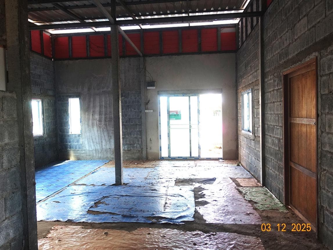 บ้านเดี่ยว โคกล่าม ลำปลายมาศ บุรีรัมย์ 1 ห้องนอน 1 ห้องน้ำ ขนาด 46 ตร.ว.