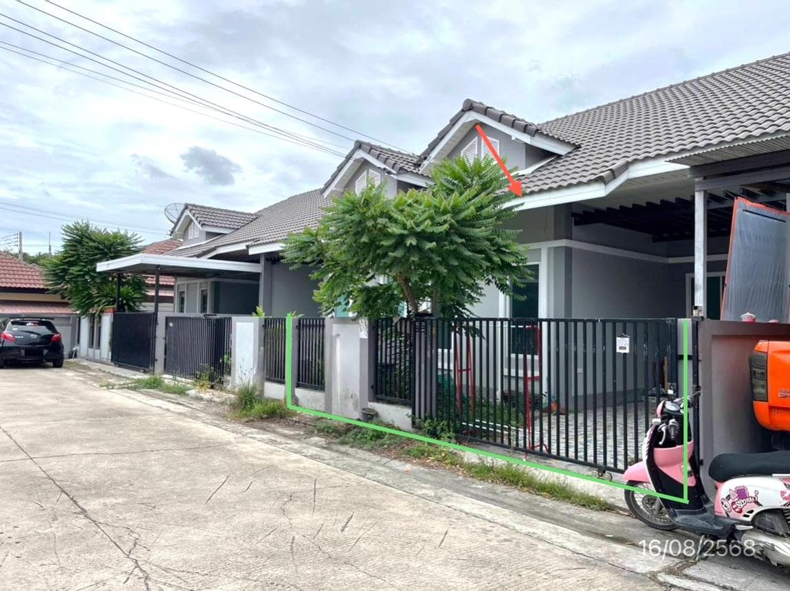 ขายทาวน์เฮ้าส์ เอ็น ดี วิลเลจ ปลวกแดง-คลองกรำ (N D Village) 2 ห้องนอน ทำเลดี ใกล้นิคมปลวกแดง