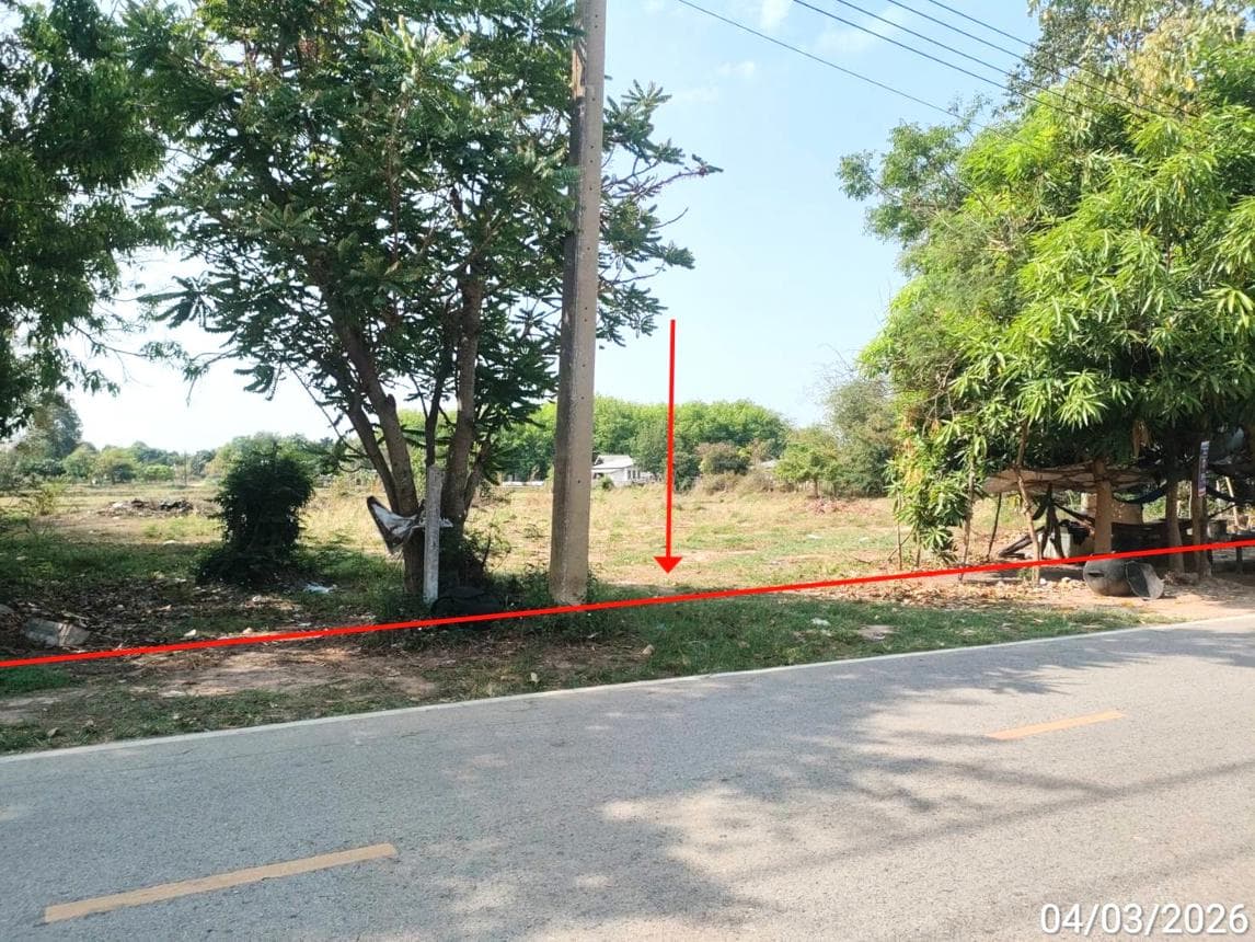 ขายที่ดินเปล่า รอบเมือง เมืองร้อยเอ็ด ร้อยเอ็ด เนื้อที่ 38.5 ตร.ว.