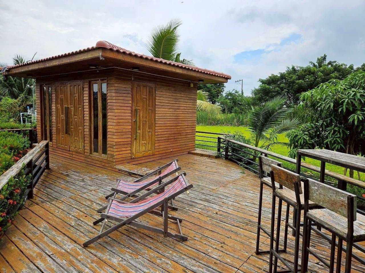 ขาย บ้านชั้นเดียว พร้อมที่ดิน 425 ตรว. ผังเขียว ใกล้เมือง นิมิตใหม่ 40 คลองสามวา