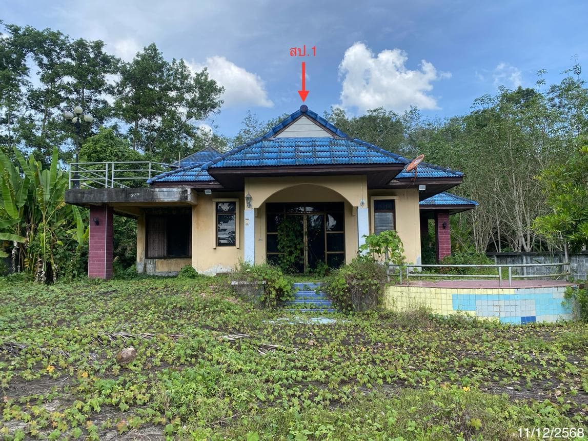 บ้านเดี่ยว เกาะเต่า ป่าพะยอม พัทลุง พื้นที่ 63.7 ตร.ว. พื้นที่ใช้สอย 168.04 ตร.ม.