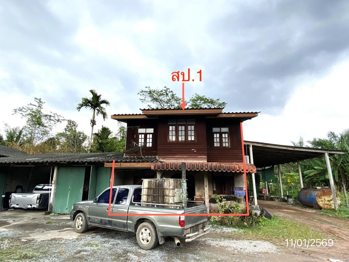 ขายบ้านเดี่ยว ทุ่งสง นครศรีธรรมราช ทำเลนาโพธิ์ เนื้อที่ 33 ตร.ว. พื้นที่ใช้สอย 280 ตร.ม. 2 ห้องนอน 1 ห้องน้ำ สภาพดี พร้อมอยู่
