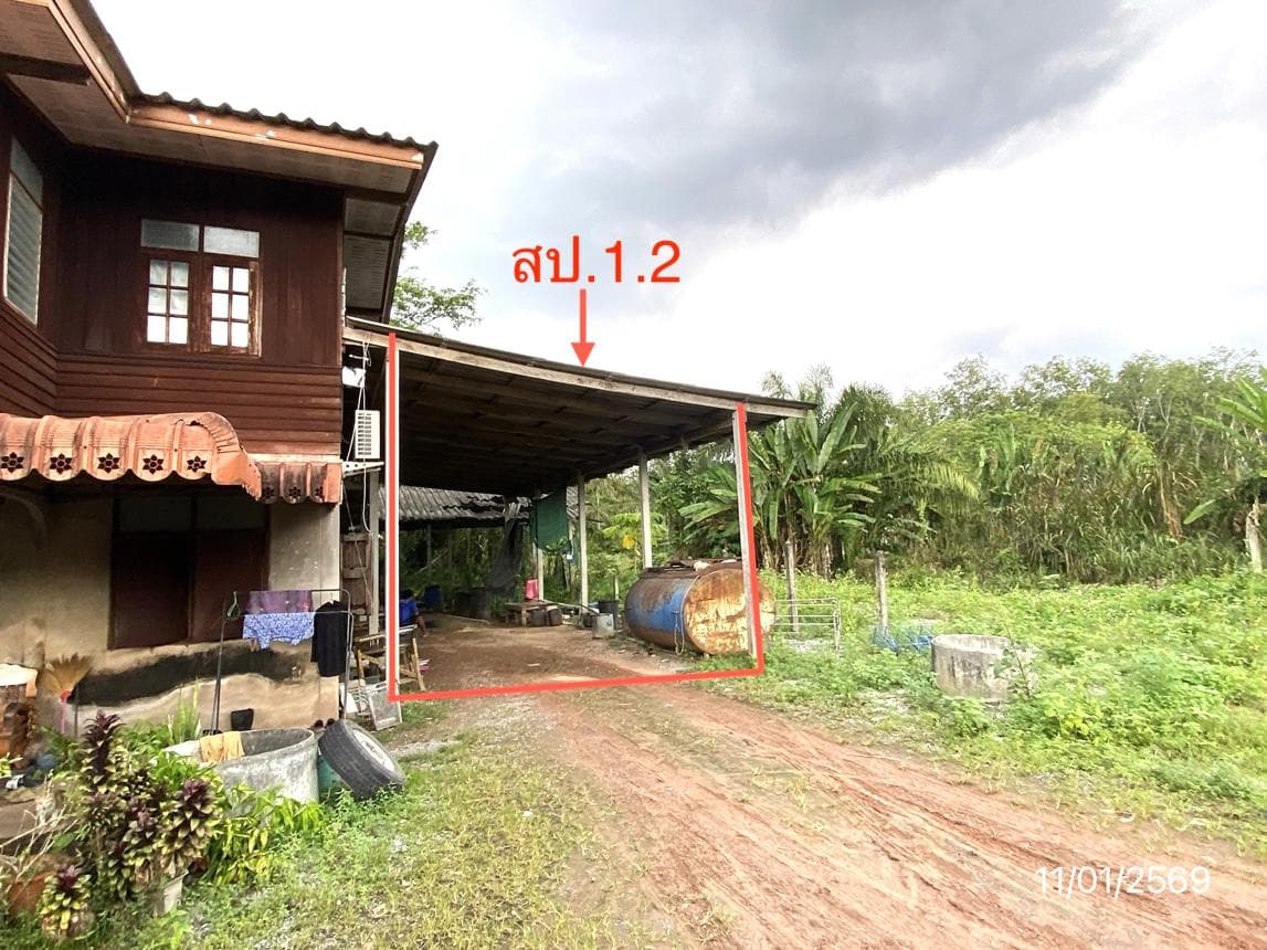 ขายบ้านเดี่ยว ทุ่งสง นครศรีธรรมราช ทำเลนาโพธิ์ เนื้อที่ 33 ตร.ว. พื้นที่ใช้สอย 280 ตร.ม. 2 ห้องนอน 1 ห้องน้ำ สภาพดี พร้อมอยู่
