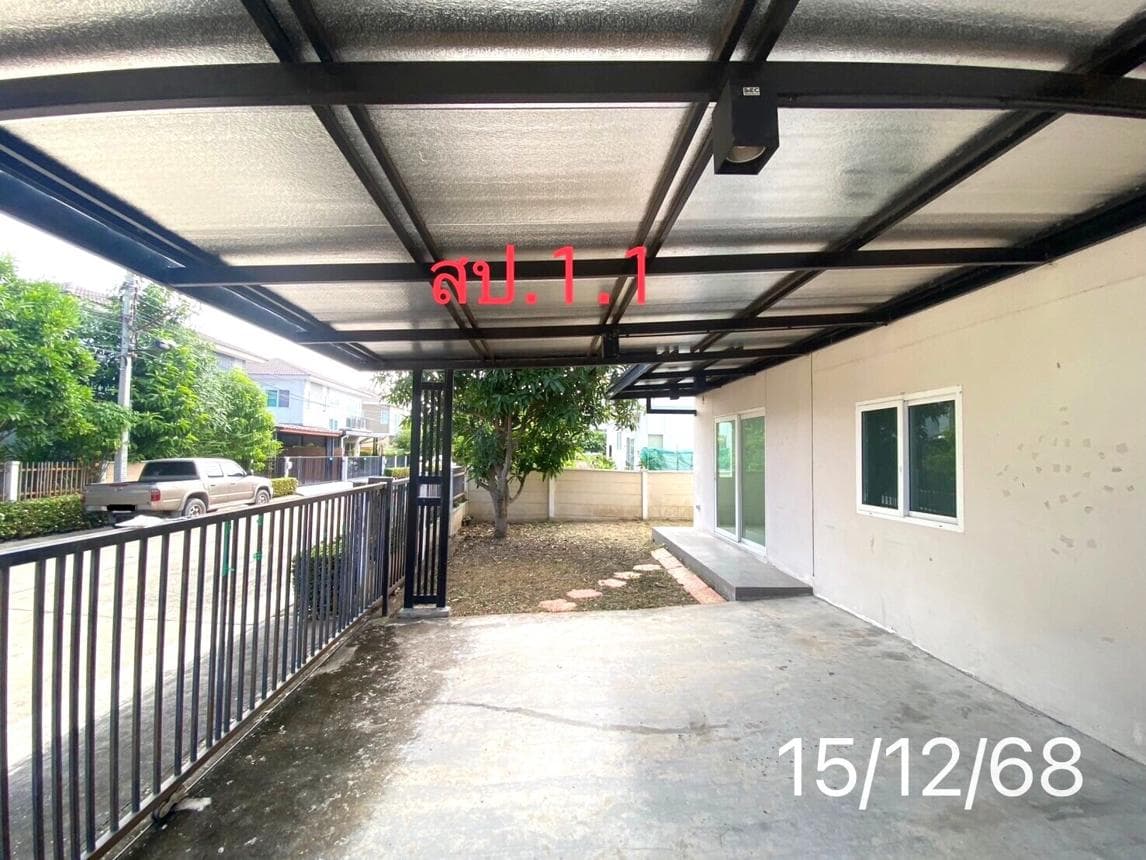 บ้านเดี่ยว 2 ชั้น โครงการบ้านชิดลม (Baan Chidlom) 3 ห้องนอน 3 ห้องน้ำ ทำเลบางบัวทอง นนทบุรี พื้นที่กว้าง 58.8 ตร.ว.