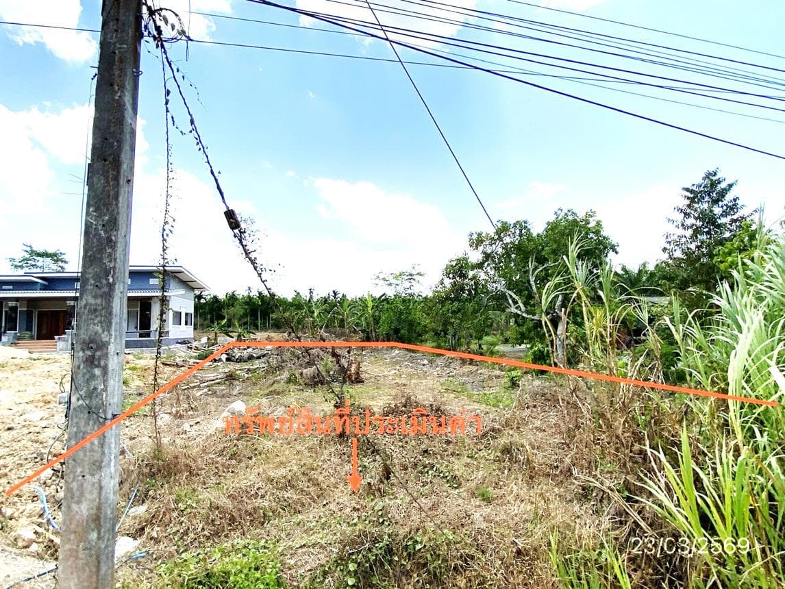 ที่ดินเปล่า พื้นที่ 9.8 ตร.ว. ทำเลศักยภาพ แก้วแสน นาบอน นครศรีธรรมราช