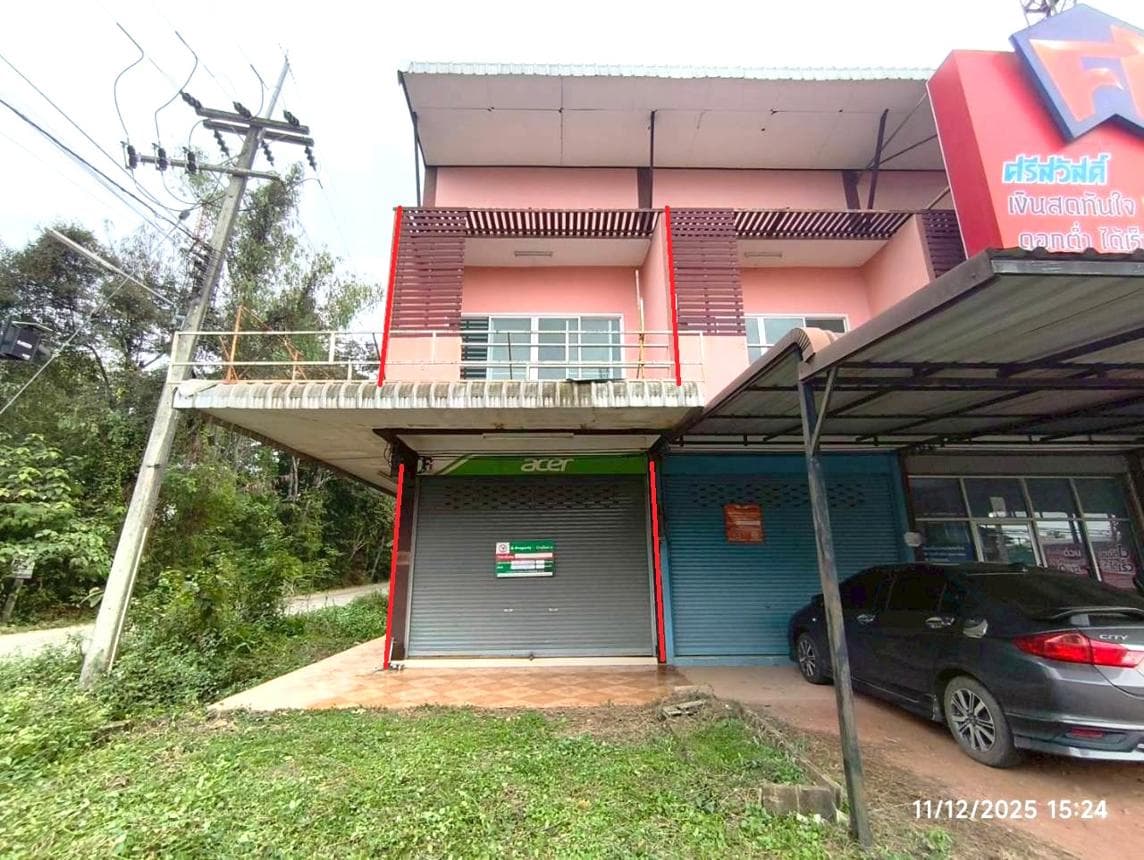 อาคารพาณิชย์ เชียงแรง ภูซาง พะเยา พื้นที่ 19 ตร.ว. พื้นที่ใช้สอย 112 ตร.ม. 2 ห้องนอน 2 ห้องน้ำ