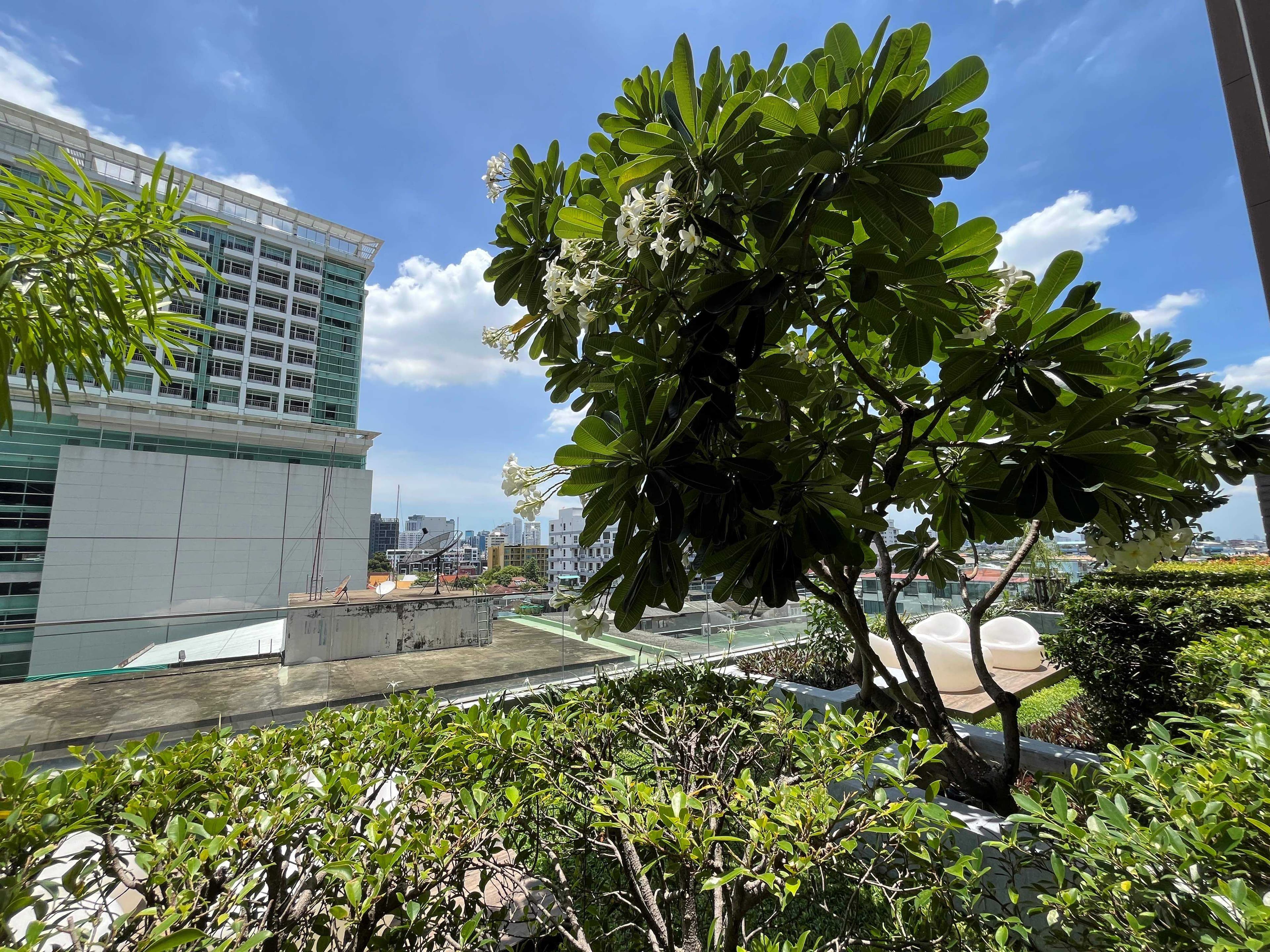 A cozy studio at The Lofts Ekkamai with big balcony next to garden