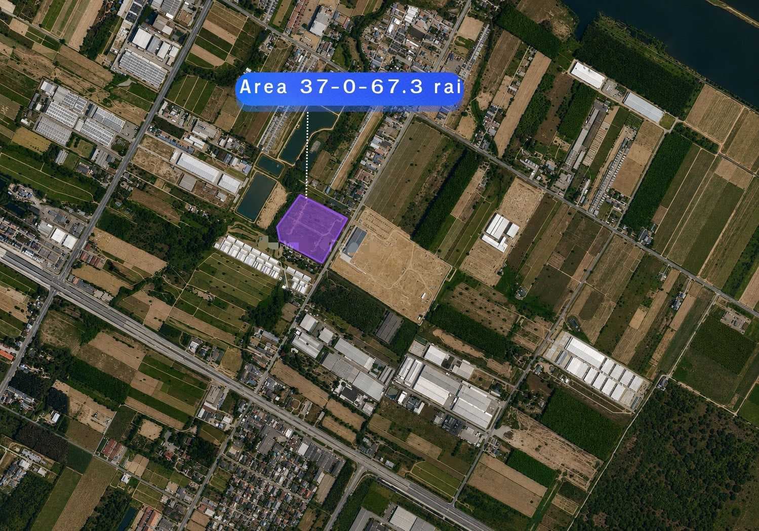 【For Sale / ขาย】 ที่ดิน 37 ไร่ ผังสีม่วงลาย เขต EEC อ.นิคมพัฒนา จ.ระยอง