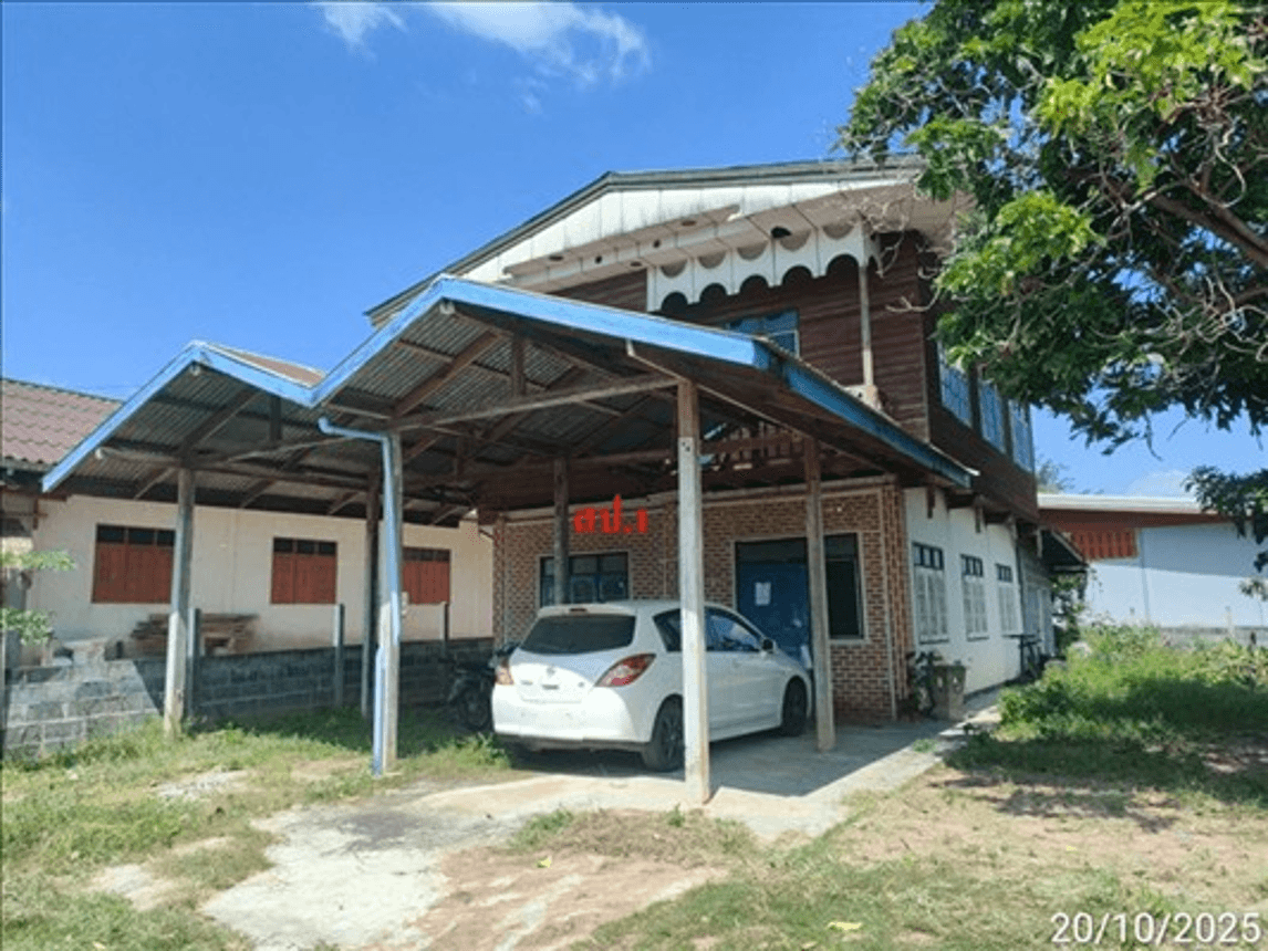 บ้านเดี่ยวหลังใหญ่ พื้นที่กว้างขวาง 92.4 ตร.ว. ทำเลสงบ อำเภอนาเชือก มหาสารคาม