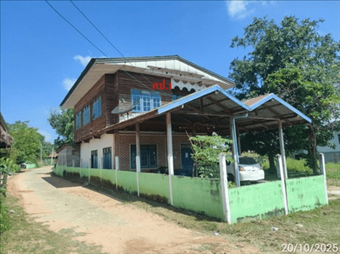 บ้านเดี่ยวหลังใหญ่ พื้นที่กว้างขวาง 92.4 ตร.ว. ทำเลสงบ อำเภอนาเชือก มหาสารคาม