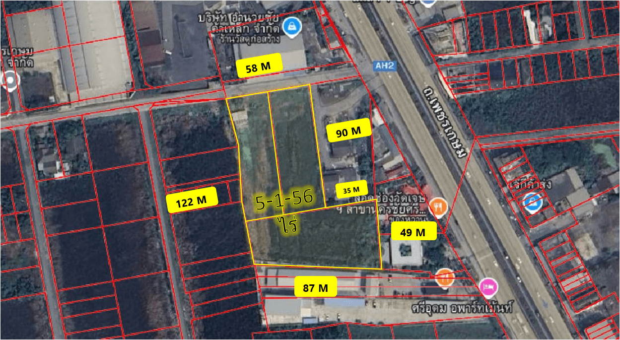 ขาย ที่ดิน ตำบล ท่าตำหนัก อำเภอนครชัยศรี นครปฐม 5 ไร่ 1 งาน 56 ตรว เหมาะสร้างโรงแรม ร้านอาหาร ปั้มน้ำมัน สปอร์ตคอมเพล็กซ์