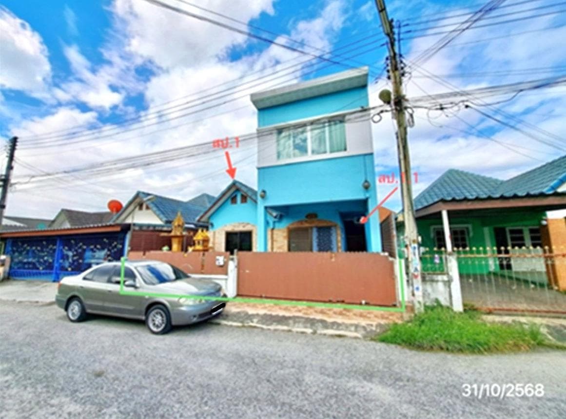 ขายบ้านเดี่ยว แหลมฉบังกรีนวิว 2 (Laem Chabang Green View 2) ศรีราชา ชลบุรี 2 ห้องนอน 1 ห้องน้ำ พื้นที่ 40 ตร.ว. ทำเลดี ใกล้นิคมอุตสาหกรรม