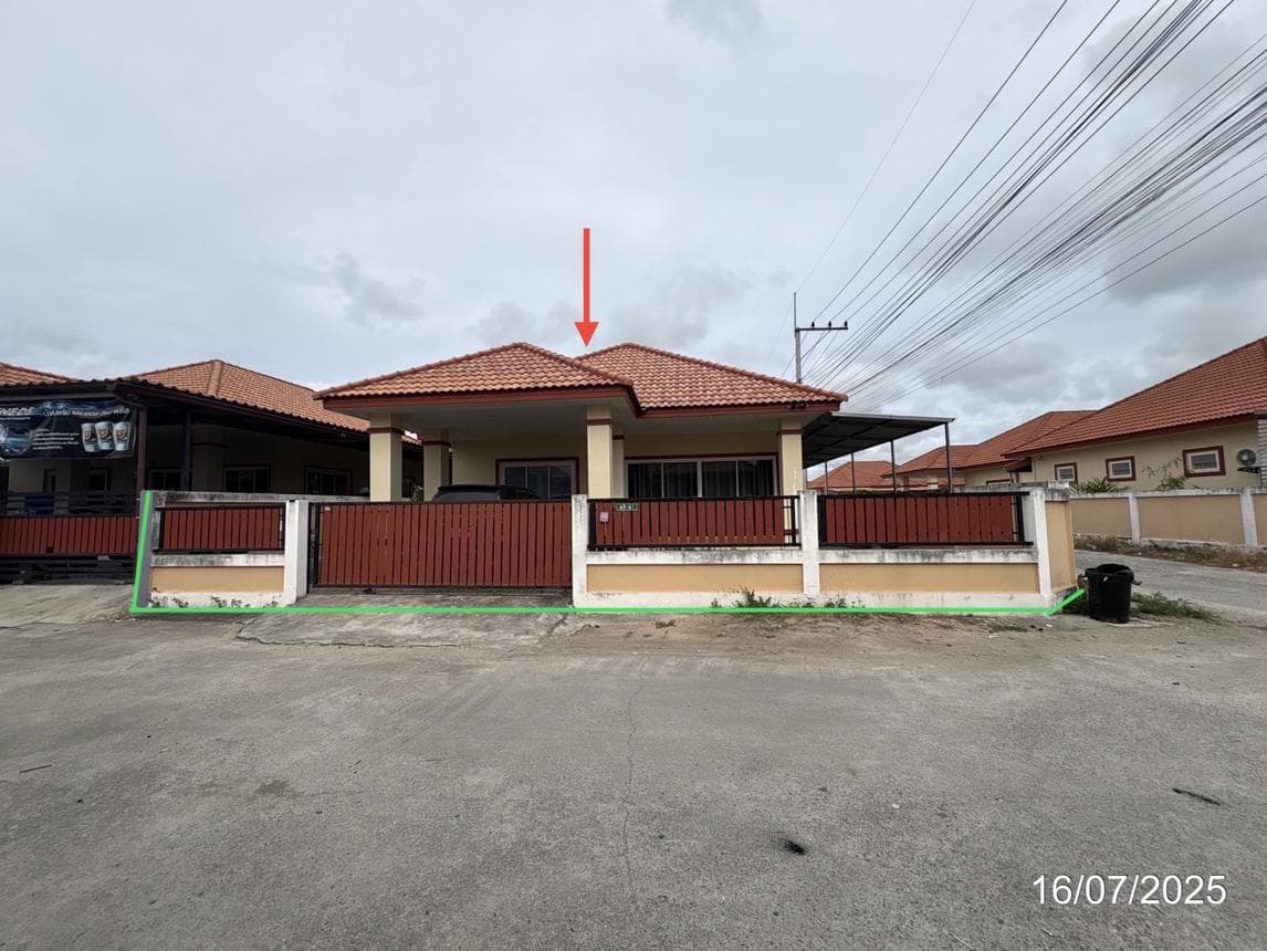 บ้านเดี่ยว บ้านชื่นสุข สำนักท้อน บ้านฉาง ระยอง 2 ห้องนอน 2 ห้องน้ำ ขนาด 62.7 ตร.ว.