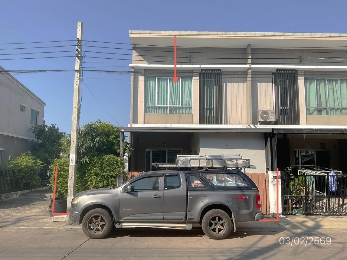ขายทาวน์เฮ้าส์ พฤกษาวิลล์ 114 รามคำแหง-ร่มเกล้า (Pruksa Ville) 3 ห้องนอน 2 ห้องน้ำ พื้นที่กว้าง 28.3 ตร.ว. ทำเลดี ใกล้รถไฟฟ้าและสนามบินสุวรรณภูมิ