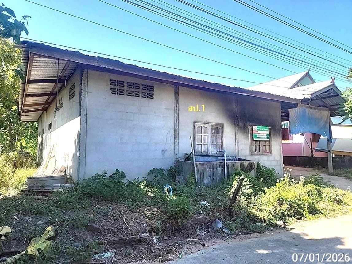 ขายบ้านเดี่ยวชั้นเดียว พื้นที่กว้าง 66 ตร.ว. ทำเลสงบ โนนแดง บรบือ มหาสารคาม