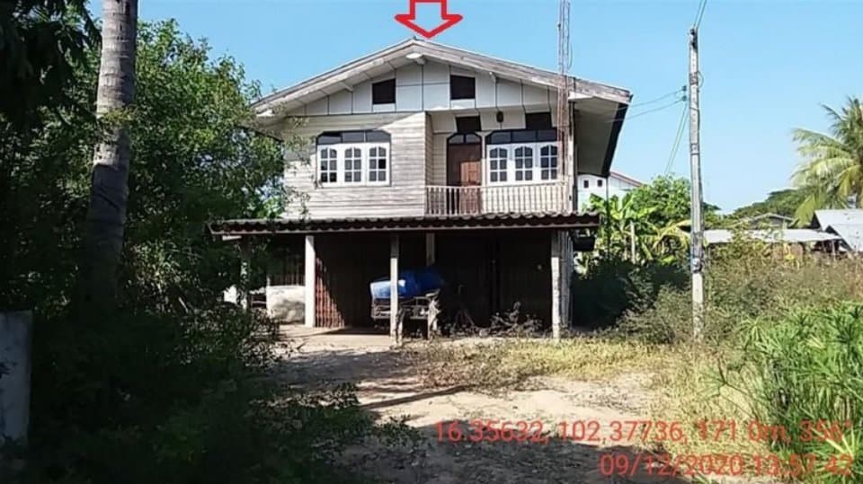 บ้านครึ่งตึกครึ่งไม้ ชุมชนบ้านเต่า บ้านแท่น-ชัยภูมิ