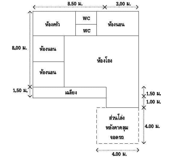 บ้านเดี่ยว ห้วยเดื่อน้อย หนองหิน-เลย