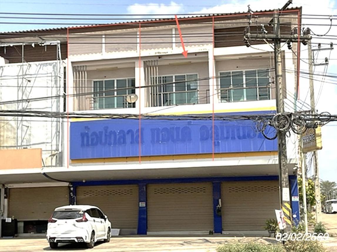 อาคารพาณิชย์ 3 ห้องนอน พื้นที่ 540 ตร.ม. ทำเลศักยภาพ ท่าตูม ศรีมหาโพธิ ปราจีนบุรี