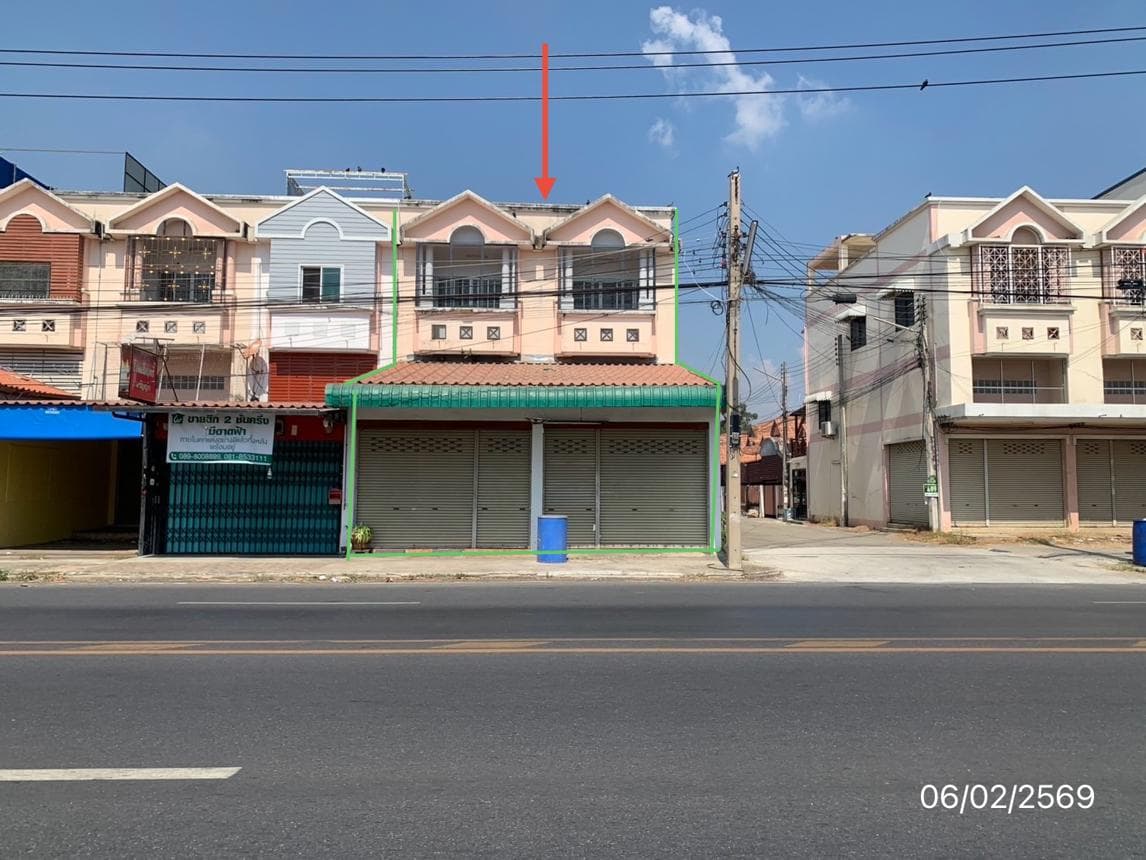 ขายอาคารพาณิชย์ บ้านสวนแกรนด์โฮม 3 ทำเลทองติดถนนใหญ่ อ.เสาไห้ สระบุรี พื้นที่ใช้สอยกว้างขวาง เหมาะทำธุรกิจ