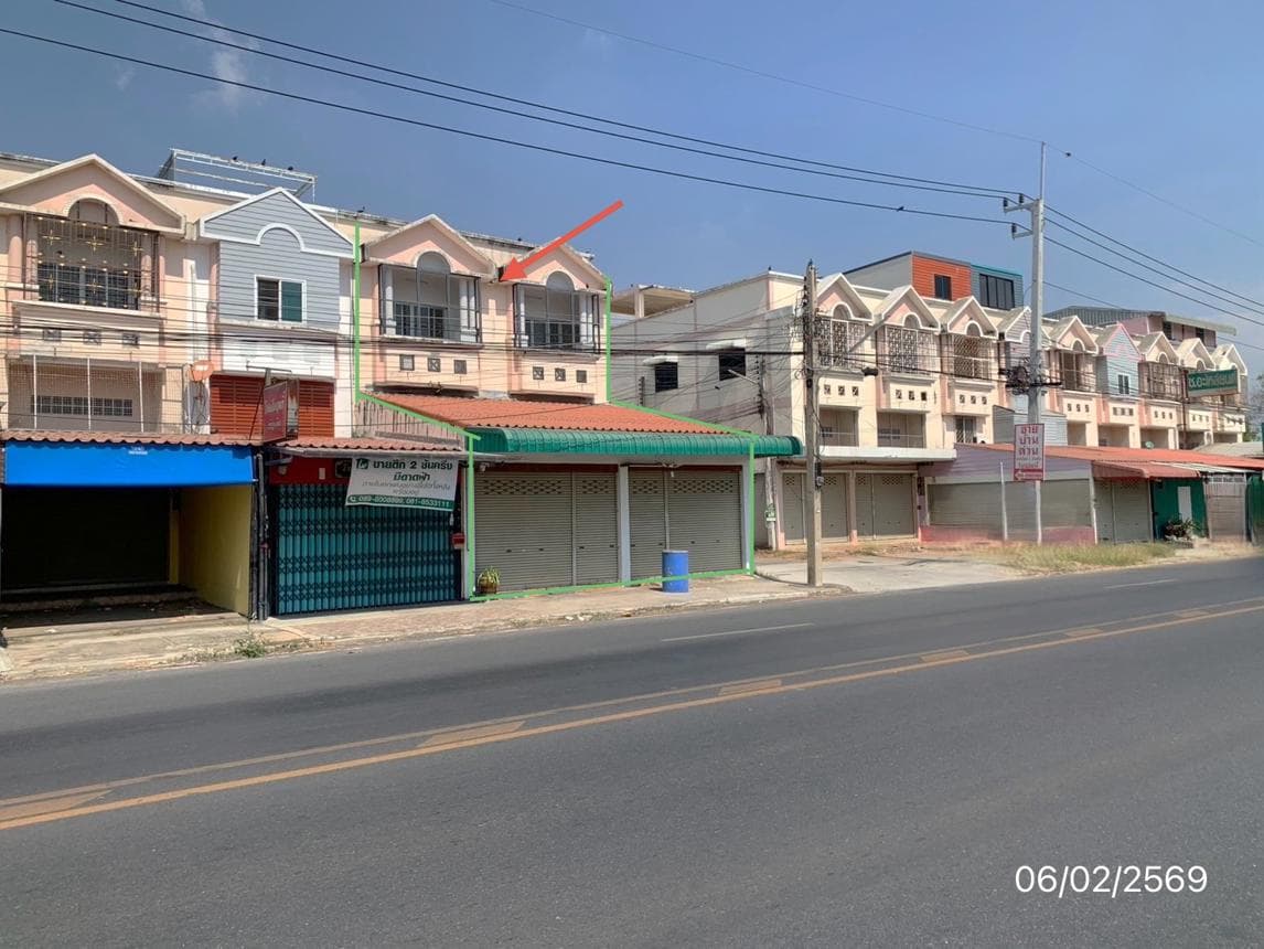 ขายอาคารพาณิชย์ บ้านสวนแกรนด์โฮม 3 ทำเลทองติดถนนใหญ่ อ.เสาไห้ สระบุรี พื้นที่ใช้สอยกว้างขวาง เหมาะทำธุรกิจ