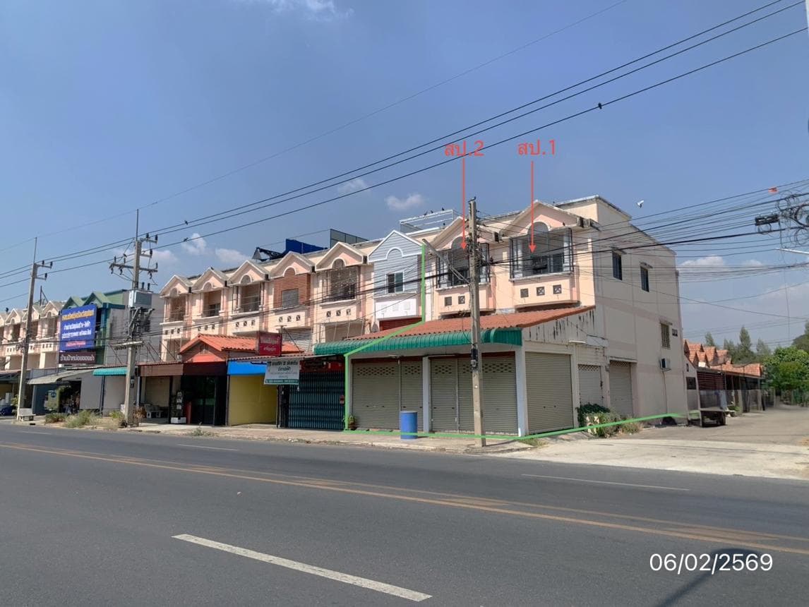 ขายอาคารพาณิชย์ บ้านสวนแกรนด์โฮม 3 ทำเลทองติดถนนใหญ่ อ.เสาไห้ สระบุรี พื้นที่ใช้สอยกว้างขวาง เหมาะทำธุรกิจ
