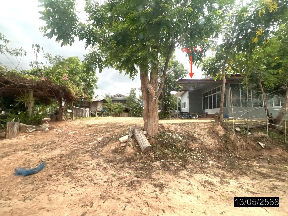 บ้านเดี่ยว หัวนา เขมราฐ อุบลราชธานี 3 ห้องนอน 2 ห้องน้ำ พื้นที่กว้างขวาง 209 ตร.ม. ทำเลสงบราคา 2 ล้านต้นๆ