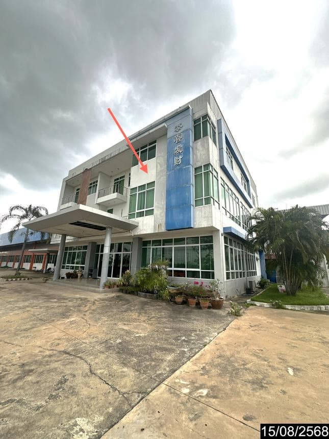 ขายอาคารโรงงาน ดงเจริญ คำเขื่อนแก้ว ยโสธร พื้นที่ใช้สอย 6178.75 ตร.ม.