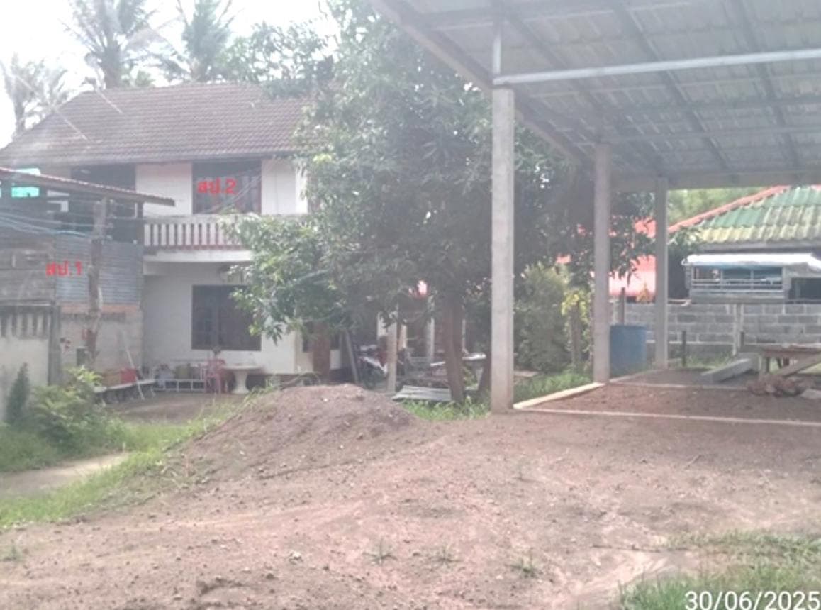 บ้านเดี่ยว นางรอง บุรีรัมย์ ทำเลถนนหัก พื้นที่กว้าง 87 ตร.ว. บรรยากาศสงบ เดินทางสะดวก