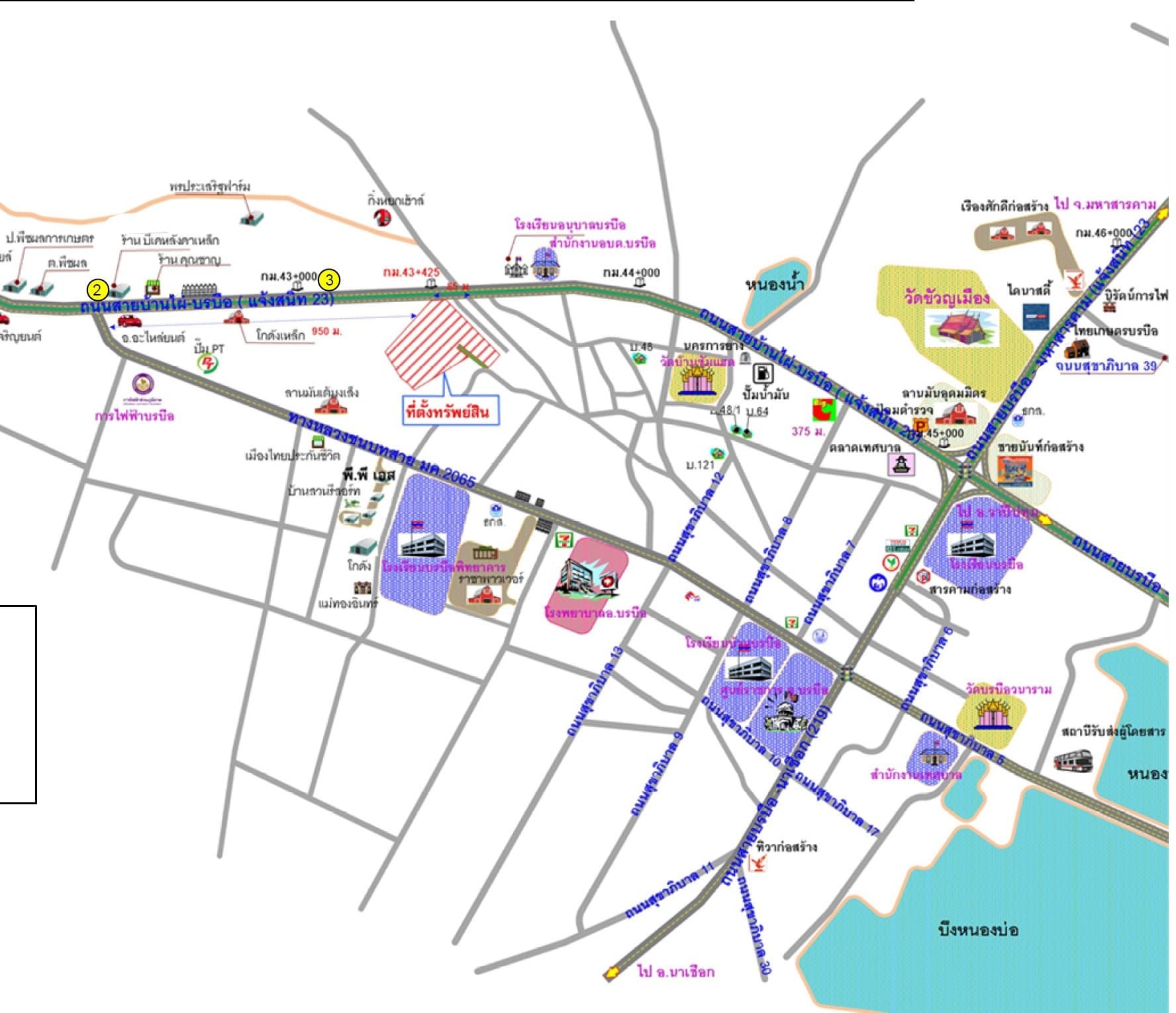ที่ดินว่างเปล่า บ้านชำแฮด บรบือ-มหาสารคาม