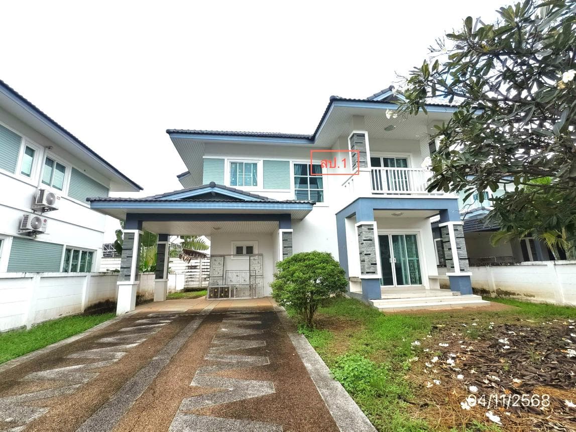 ขายบ้านเดี่ยว ภูฟ้าการ์เด้นโฮม 4 ท่าวังตาล สารภี เชียงใหม่ พื้นที่ 95.3 ตร.ว. 3 ห้องนอน 3 ห้องน้ำ