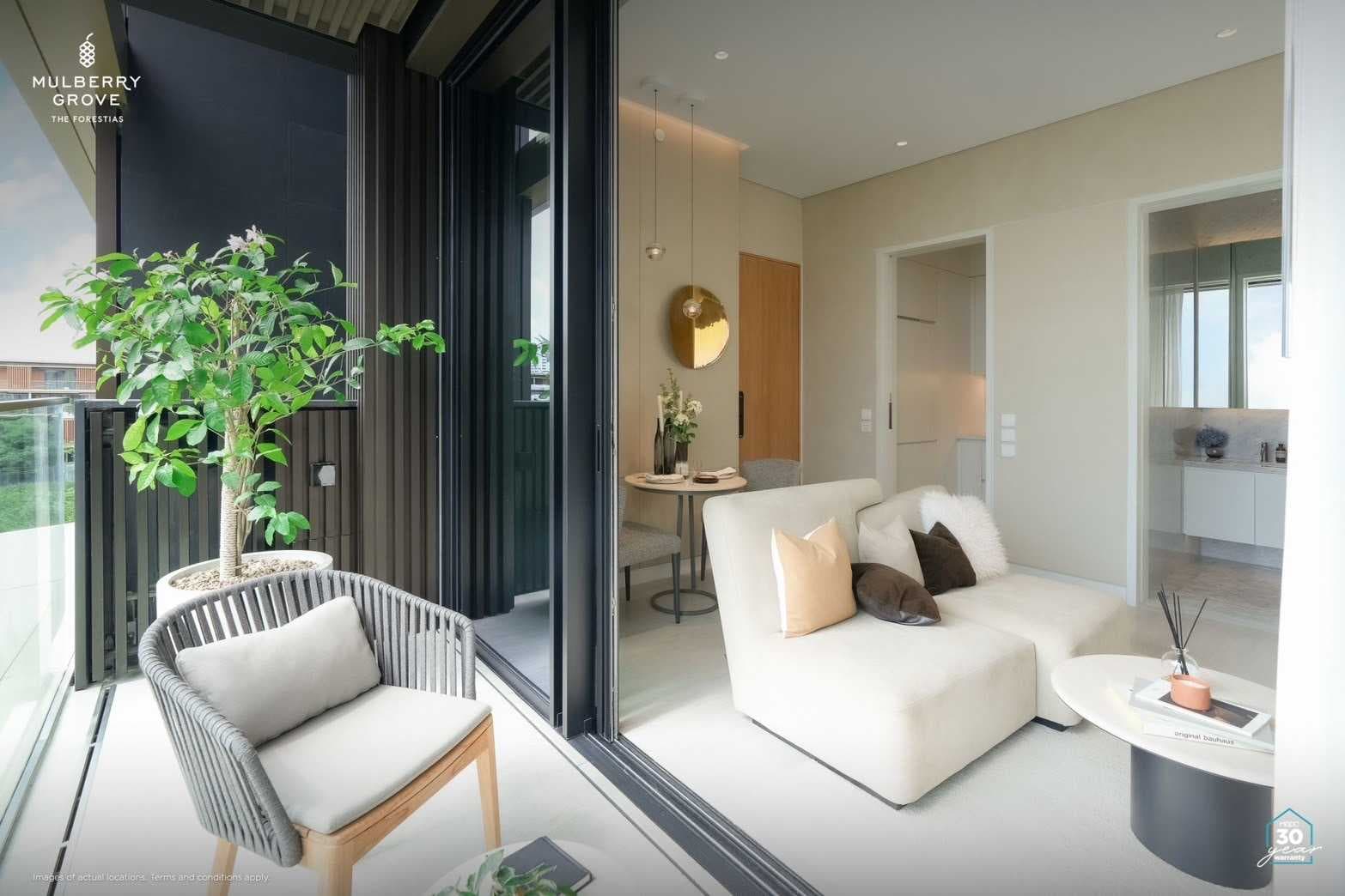 ขายคอนโด Mulberry Grove The Forestias Condominiums (มัลเบอร์รี่ โกรฟ เดอะ ฟอเรสเทียส์ คอนโดมิเนียม) ขนาด 63 ตรม