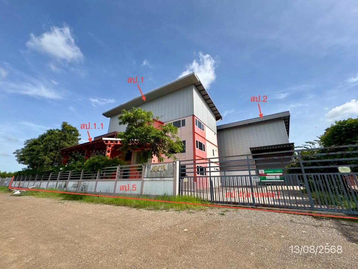 อาคารโรงงาน บึงคำพร้อย ลำลูกกา ปทุมธานี พื้นที่ใช้สอย 856 ตร.ม. ทำเลจุดยุทธศาสตร์โลจิสติกส์เชื่อมต่อวงแหวนรอบนอก ราคา 29.8 ล้านบาท