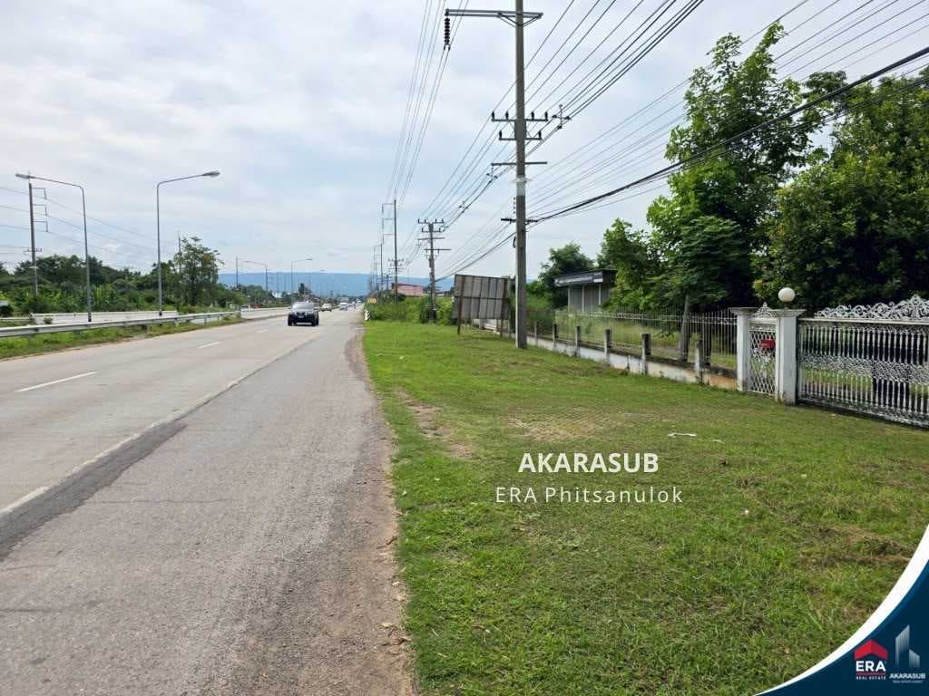 ขายที่ดินติดถนน หน้ากว้าง100เมตร ตรงข้ามทางเข้าเขาสมอแคลง อ.วังทอง จ.พิษณุโลก