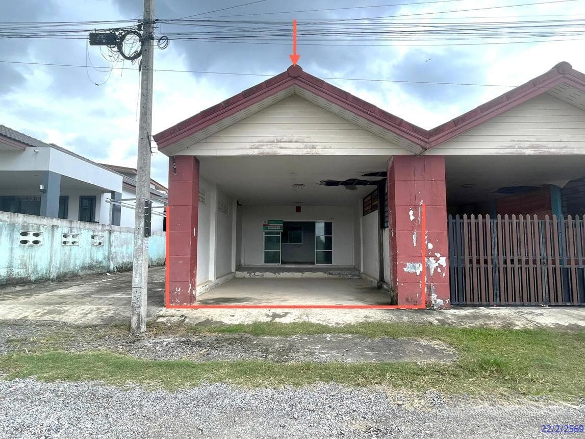บ้านเดี่ยว คลองแห หาดใหญ่ สงขลา พื้นที่ 75.7 ตร.ว. พื้นที่ใช้สอย 146.5 ตร.ม. 2 ห้องนอน 1 ห้องน้ำ
