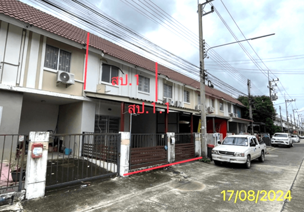ขายทาวน์โฮม บ้านพฤกษา 64/1 (Baan Pruksa 64/1) คลองสาม คลองหลวง ปทุมธานี พื้นที่ 18.1 ตร.ว. 3 ห้องนอน ทำเลน่าอยู่