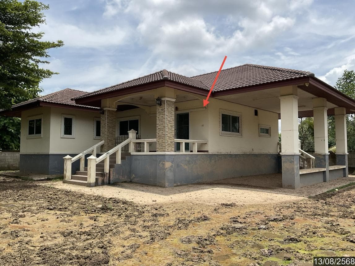 บ้านเดี่ยว เม็งราย พญาเม็งราย เชียงราย พื้นที่ 34 ตร.ว. พื้นที่ใช้สอย 212 ตร.ม. 3 ห้องนอน 2 ห้องน้ำ