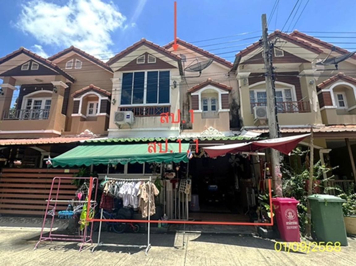 ขายทาวน์เฮ้าส์ ศิลปการพาร์ค 4 (Silpakan Park 4) บางบัวทอง 4 ห้องนอน 2 ห้องน้ำ พื้นที่ 20 ตร.ว. ทำเลดีเดินทางสะดวกใกล้รถไฟฟ้า